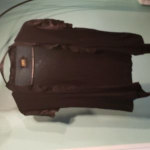 2 for $10/ Vintage Women's Black Wrap Blouse